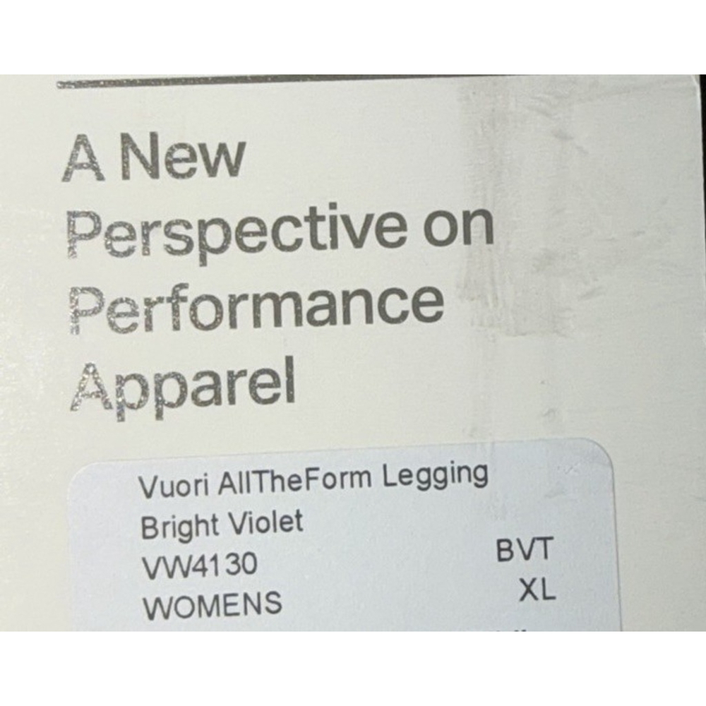 VUORI ALL THE FORM LEGGING 25” BRIGHT VIOLET COLOR SZ XL NWT - Picture 7 of 8